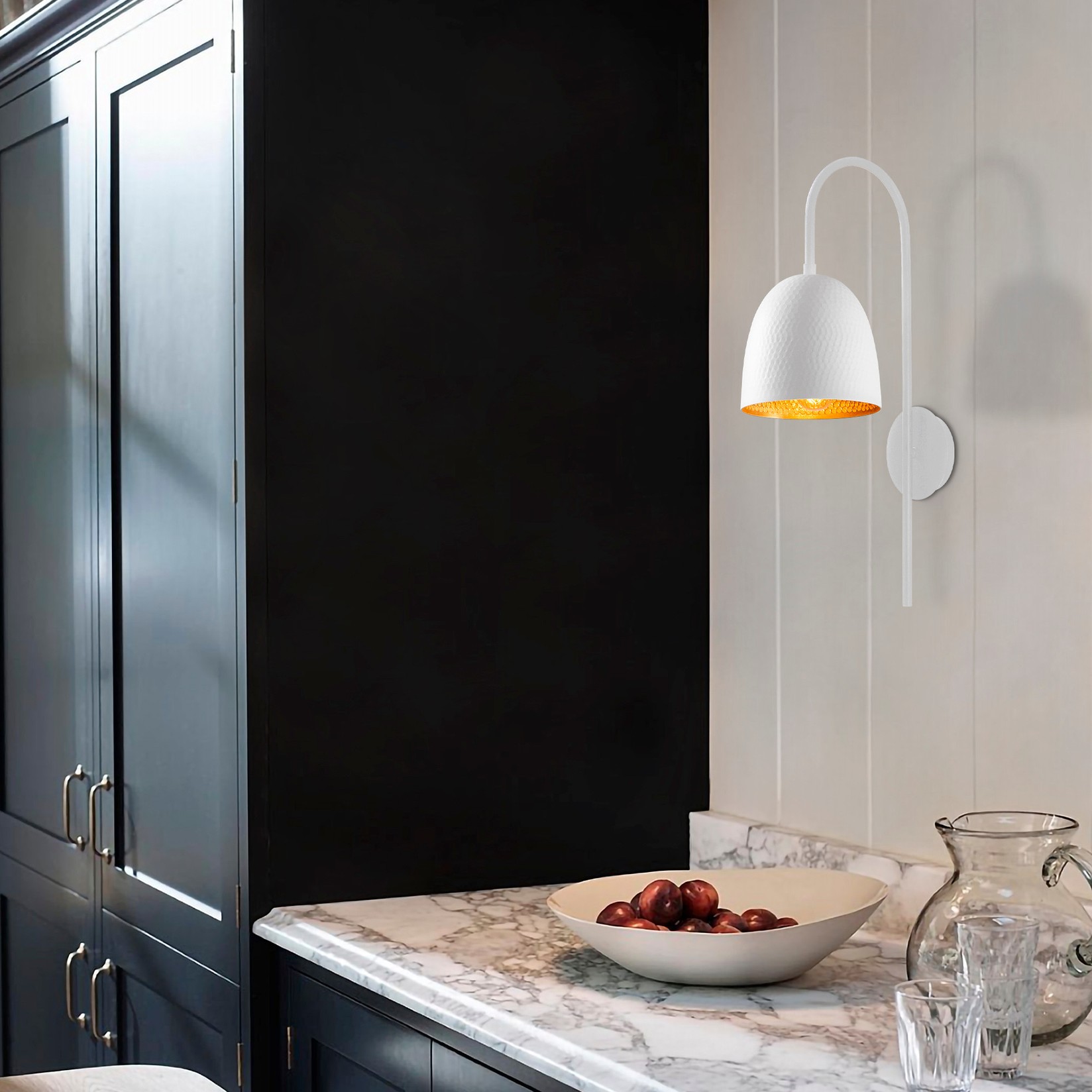 Opviq Zidna lampa E27 Grlo, Bijela