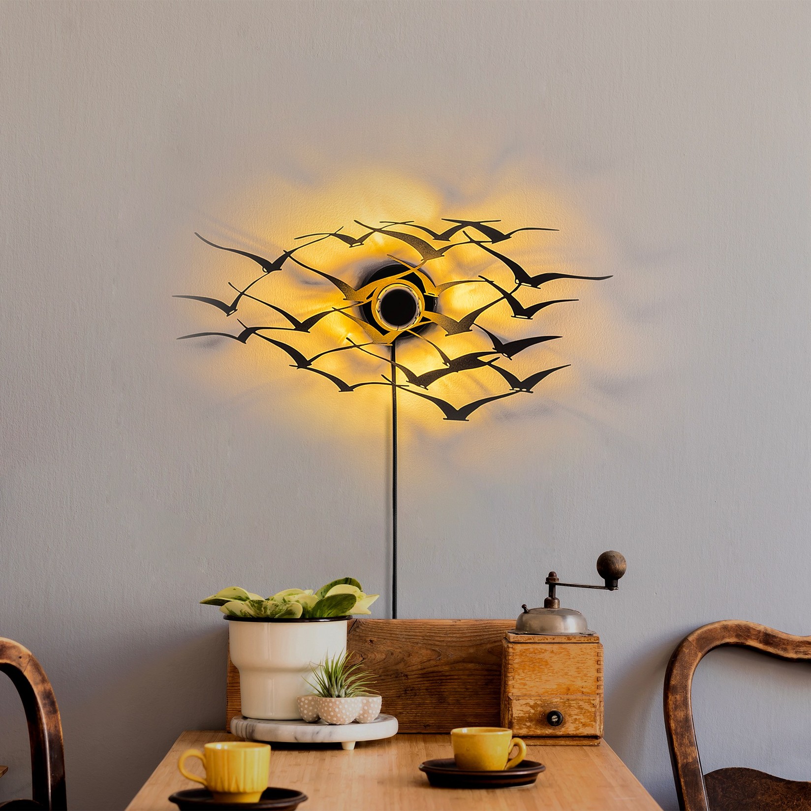 Opviq Zidna lampa, crna