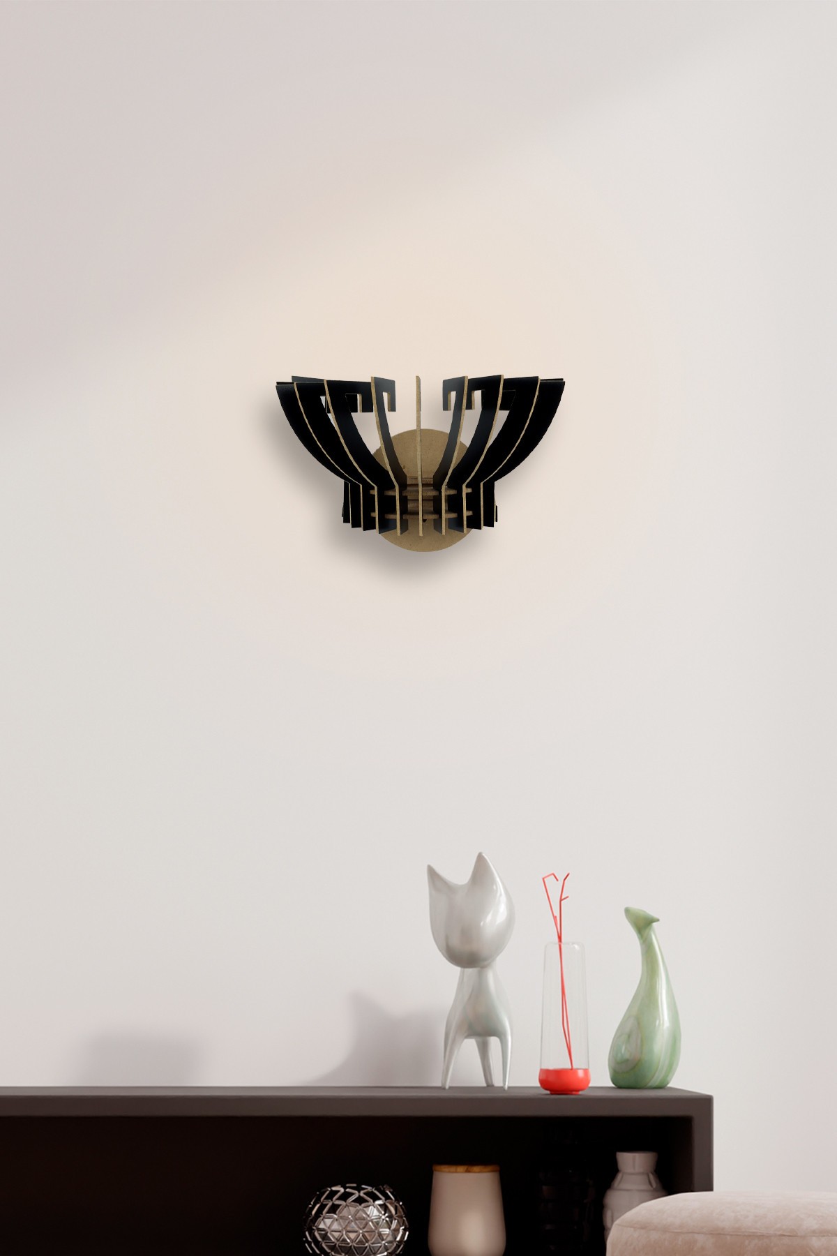 Opviq Zidna lampa E27 Grlo, Crna