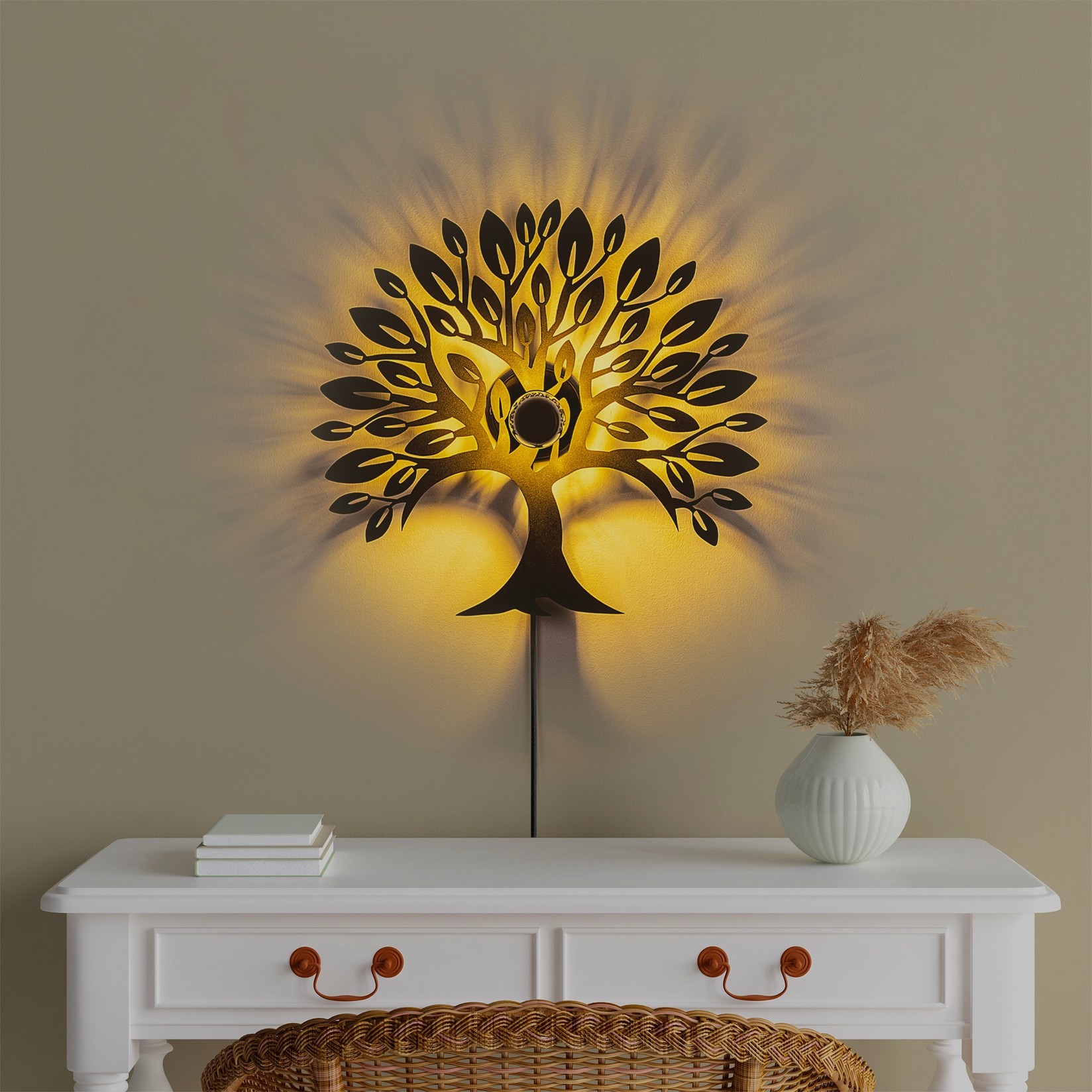 Opviq Zidna lampa, crna