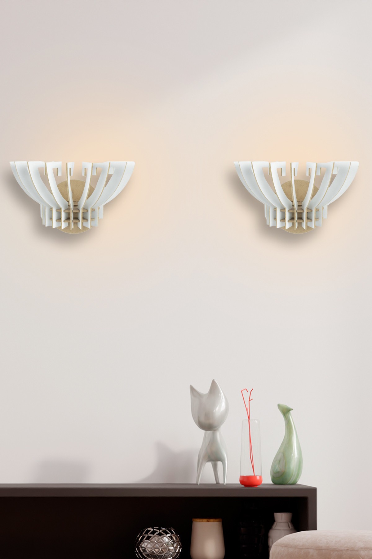 Opviq Zidna lampa E27 Max 40W, Bijela