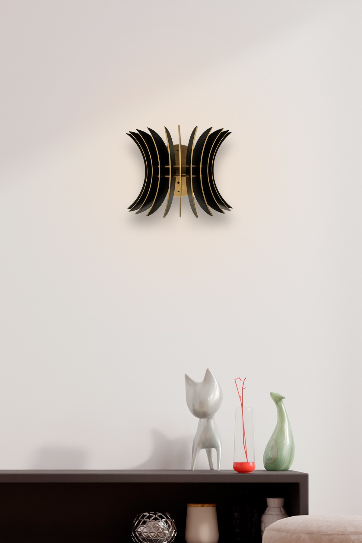 Opviq Zidna lampa E27 Grlo, Crna