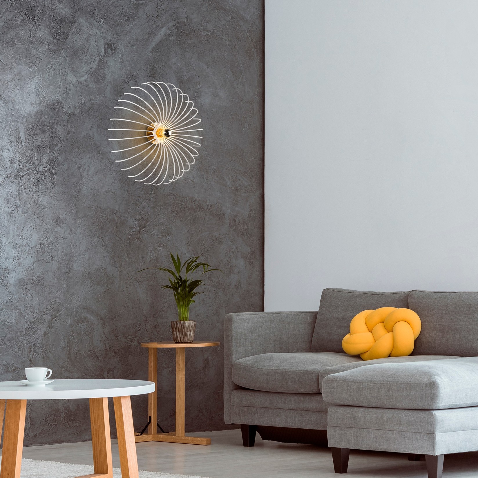 Opviq Zidna lampa E27 Grlo, Bijela