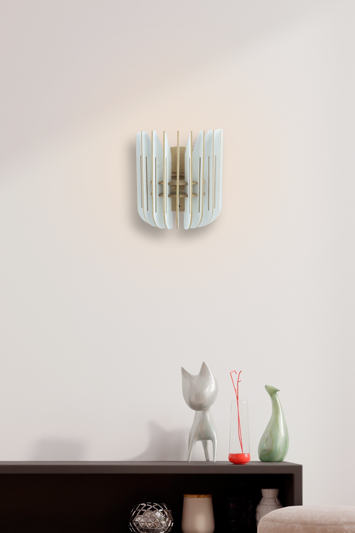 Opviq Zidna lampa E27 Grlo, Bijela