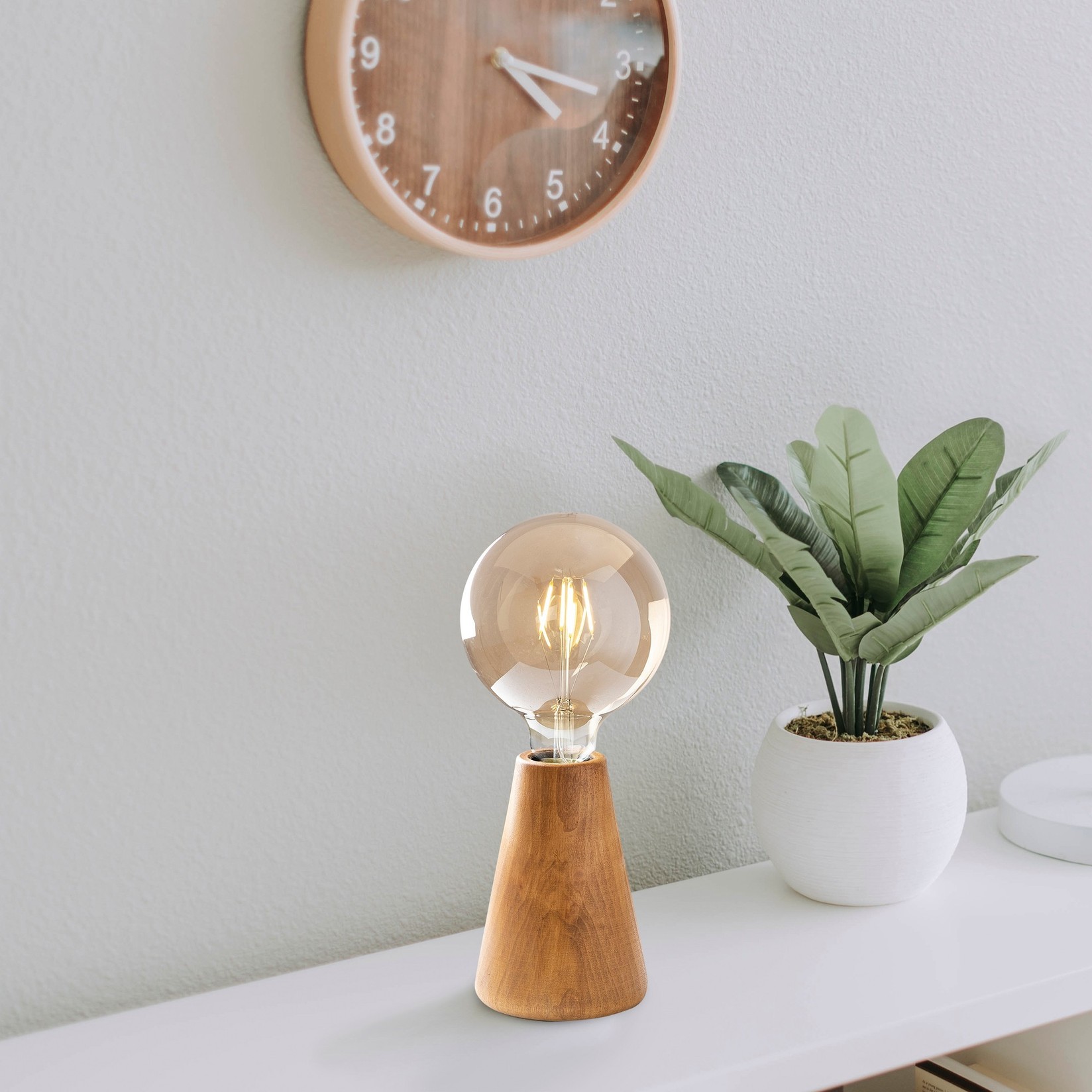 Opviq Stona lampa E27 Grlo, Smeđa