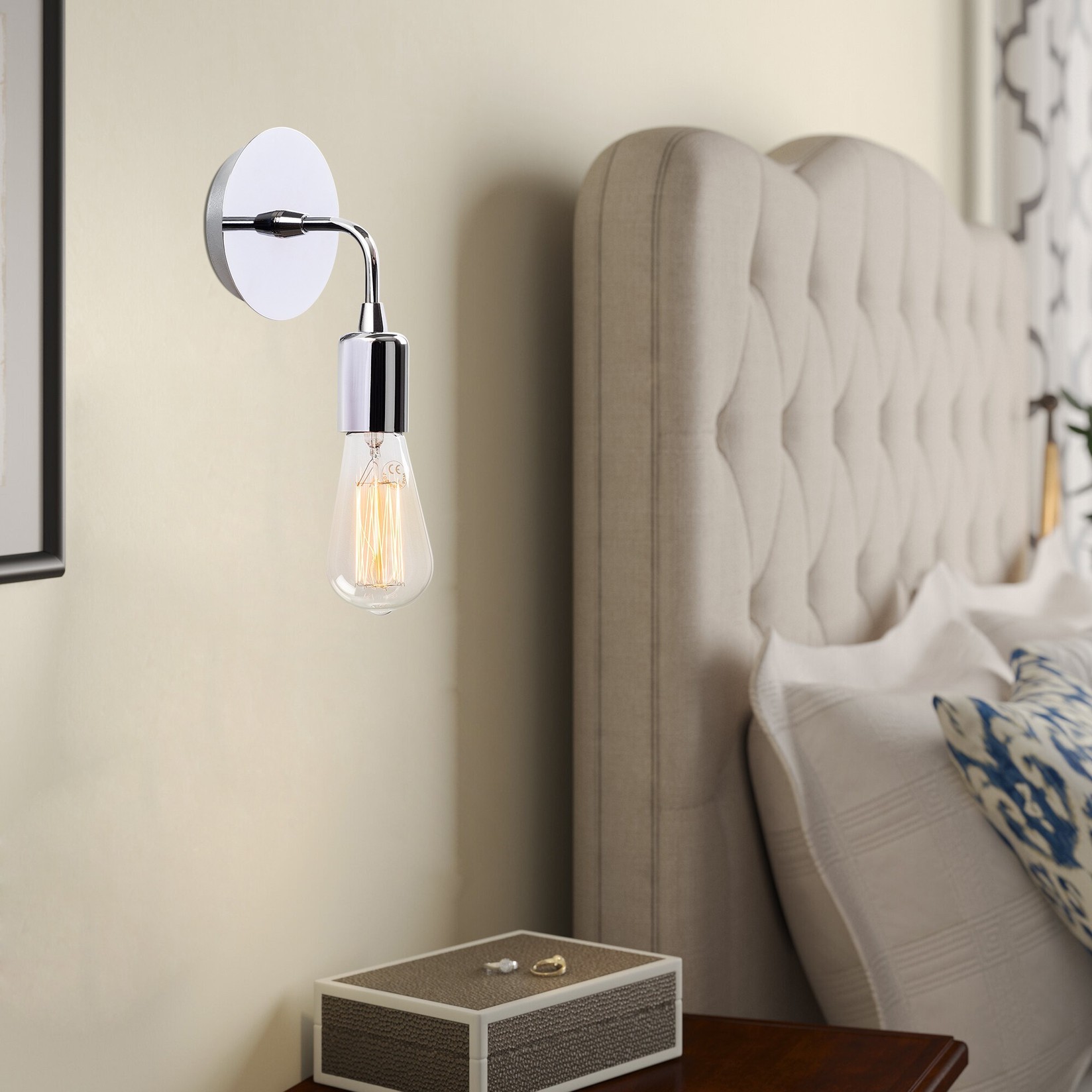 Opviq Zidna lampa E27 Max 40W, Siva