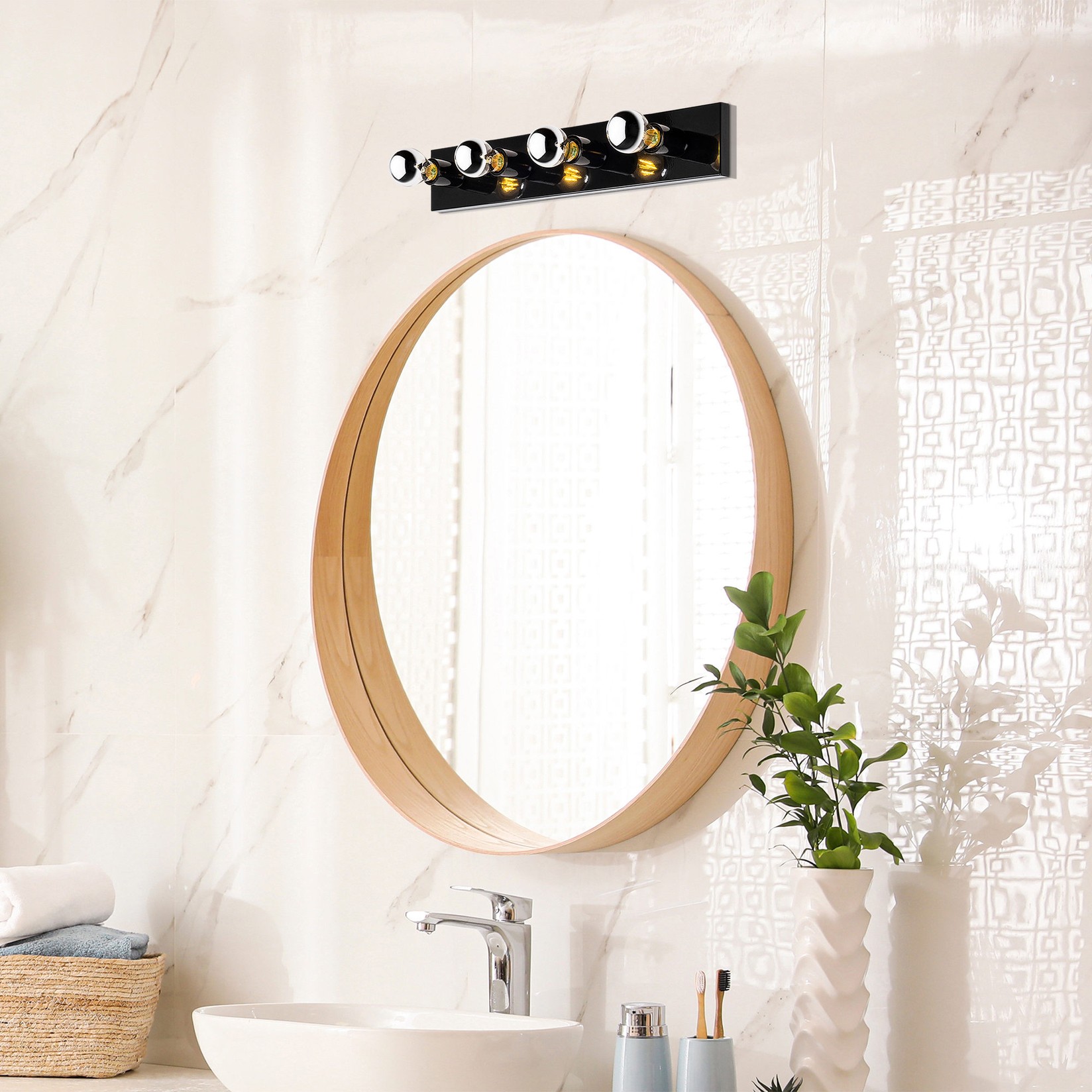 Opviq Zidna lampa E27 Max 40W, Crna