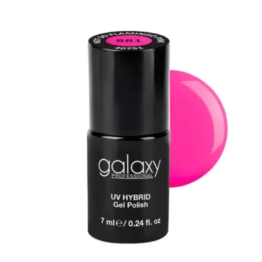 Galaxy Trajni lak za nokte - 881 Not So Flamingo Pink, 7 ml