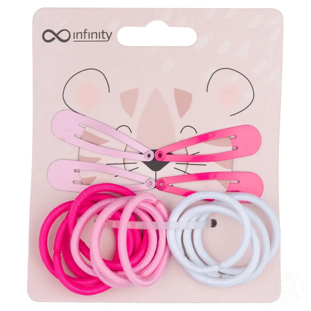 Infinity Set šnalica i gumica za kosu, INF516