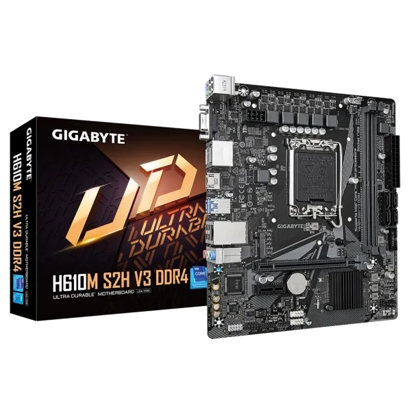 Gigabyte matična ploča 1700 H610M S2H V3 DDR4 VGA/DVI/DP/HDMI/M.2
