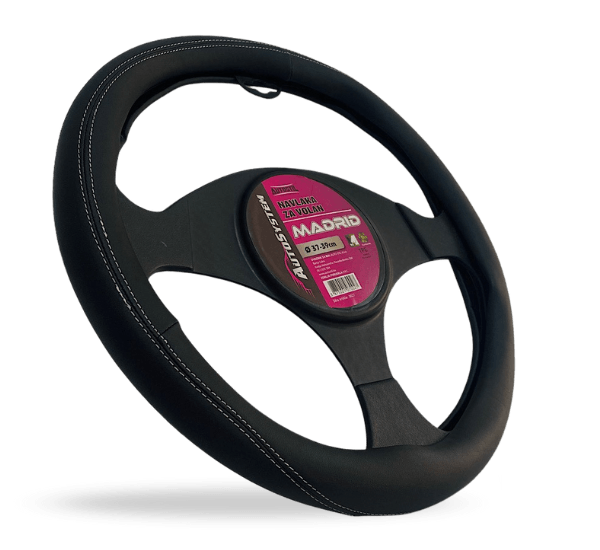 Autostil Navlaka volana Autosystem Madrid, 37-39 cm, Crna