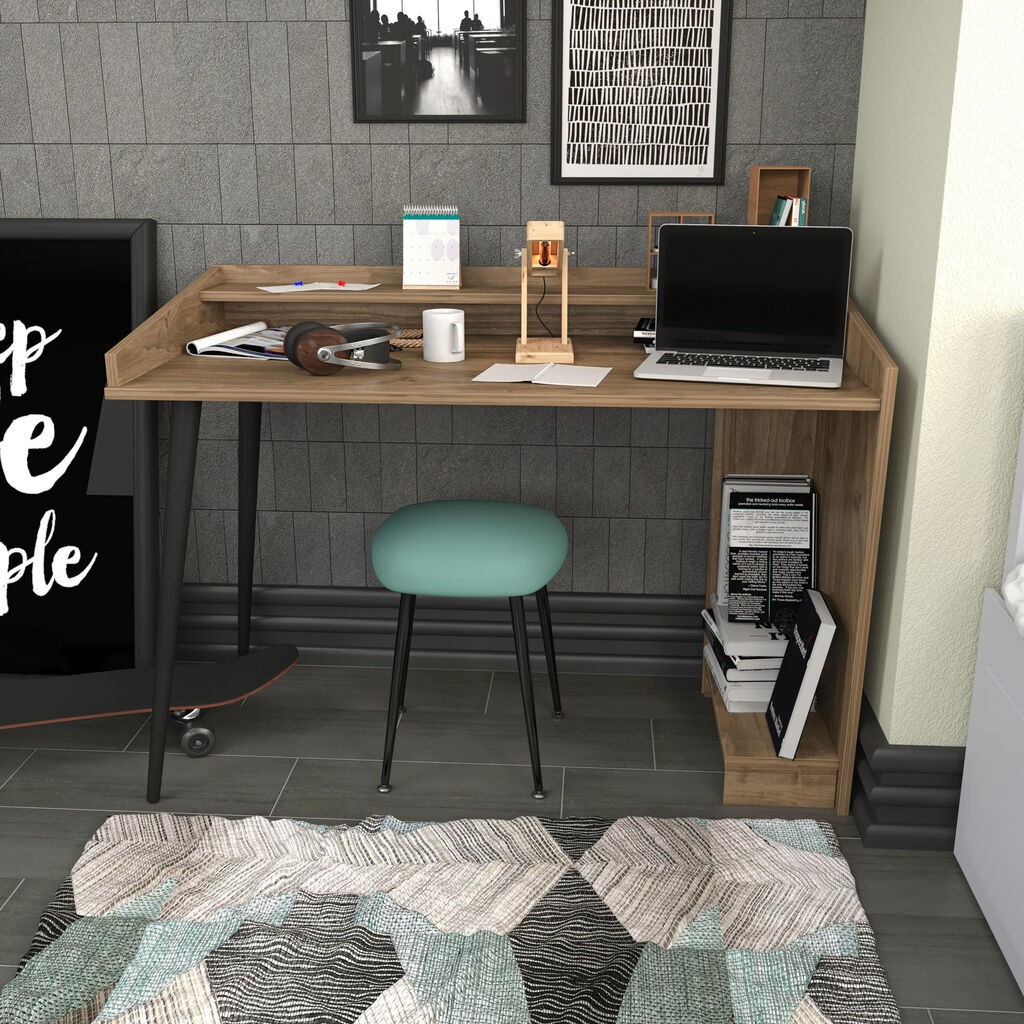 Hanah Home Vanessa radni sto, 121,8x59x88,3 cm, Orah