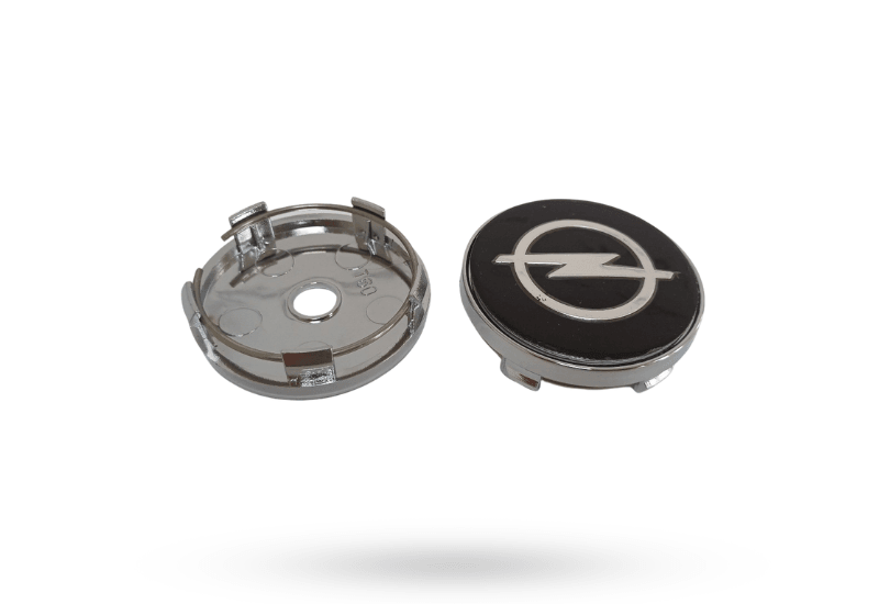 Čep za aluminijumsku felgu Opel, 60/57mm, Crni