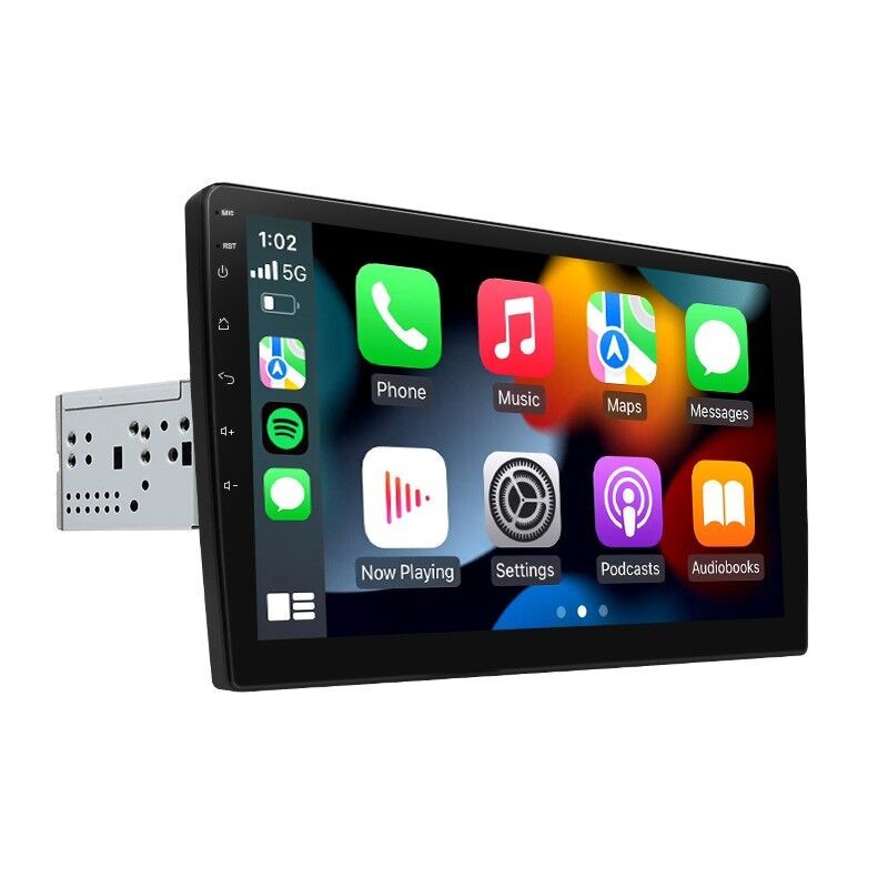 Radio za auto Android 9″ 2+32GB A100, CarPlay (Prelaz sa 1 DIN na 9″), Crni