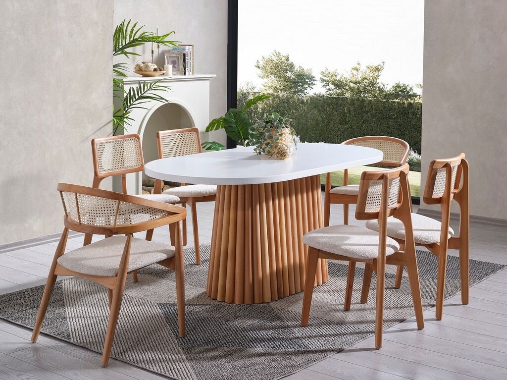 Hanah Home Trpezarijski sto Soho, 170x90x75 cm, Bijela