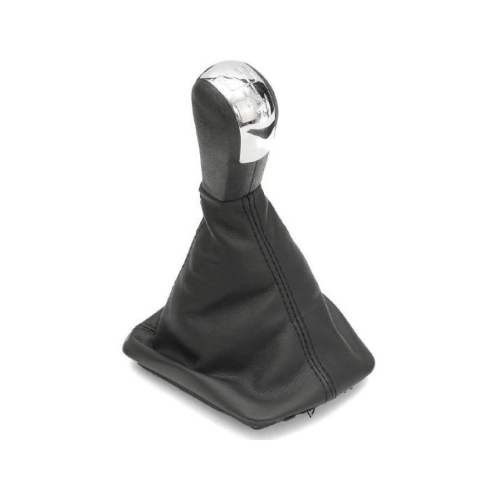 Ručka mjenjača sa 5 brzina sa kožom ASY Škoda Octavia II 2004-2008, Crna