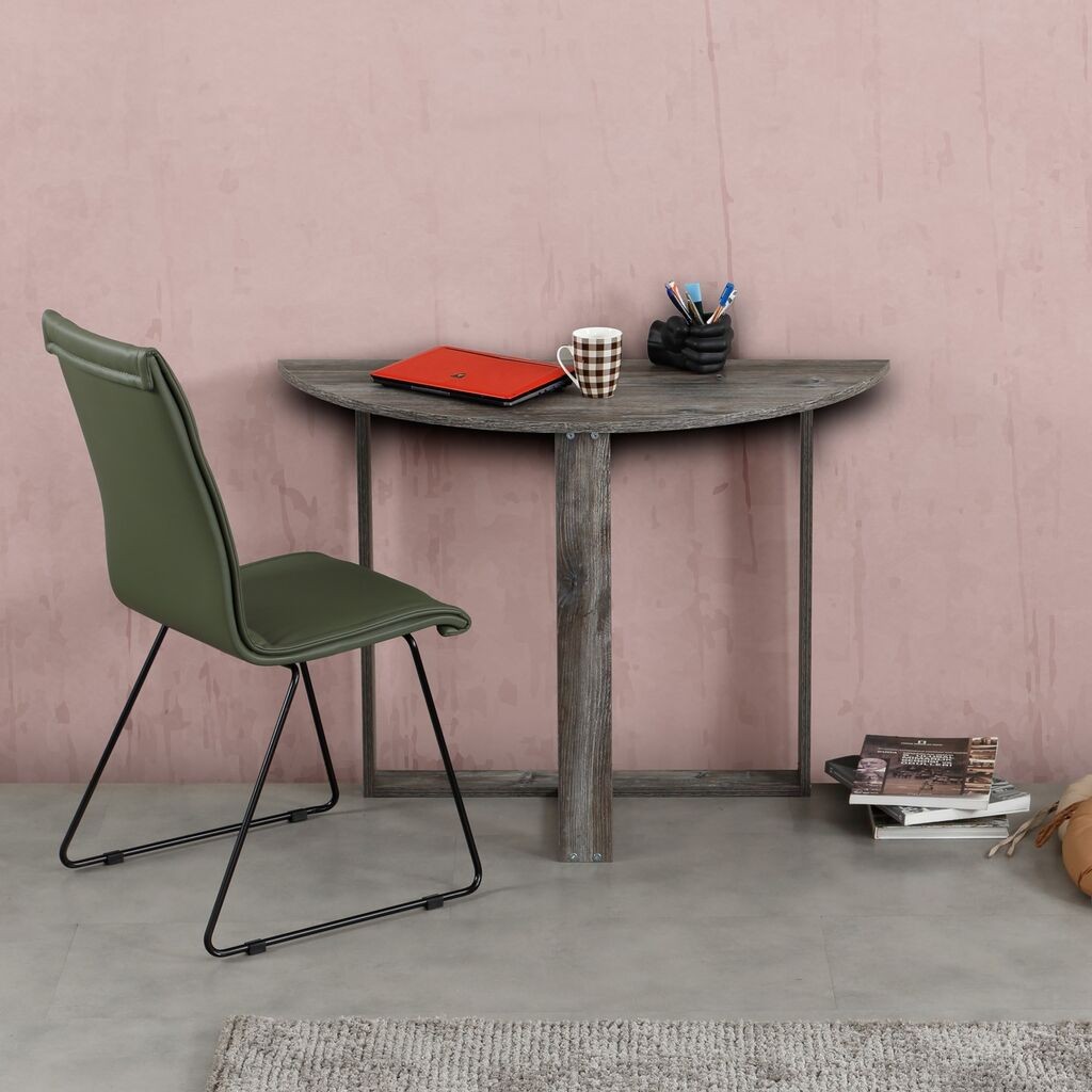 Hanah Kućni radni sto srednji, 106x77x45 cm, siva