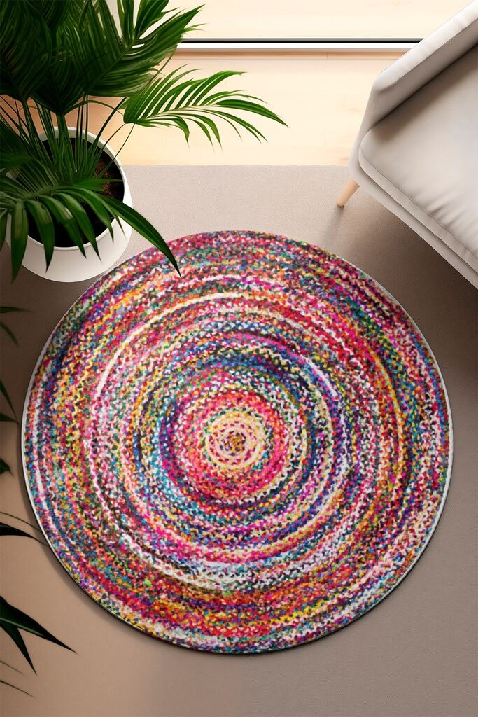 Conceptum Hypnose Tepih DA-2114 Y, O120 cm, Šareni