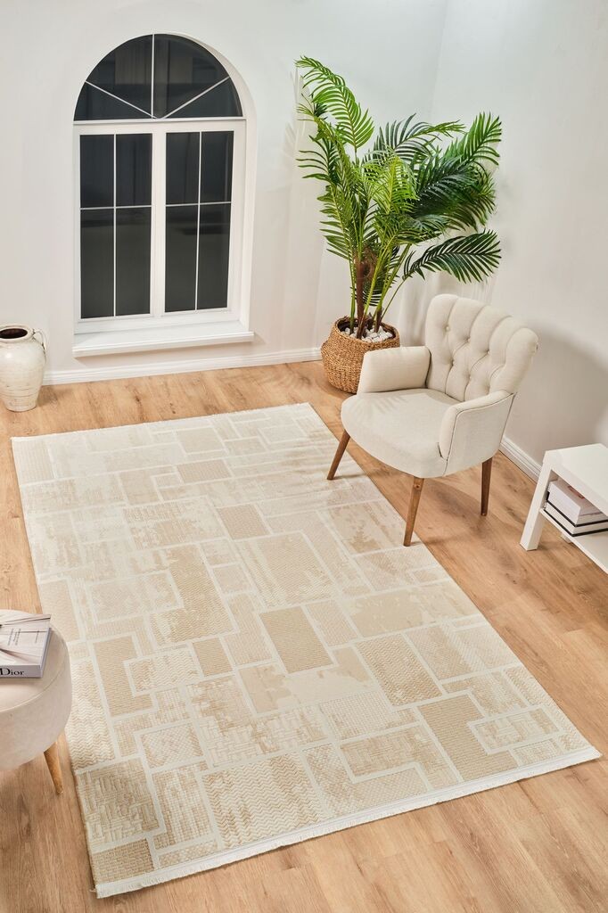 Conceptum Hypnose tepih Boyut By004, 100x400 cm, krem