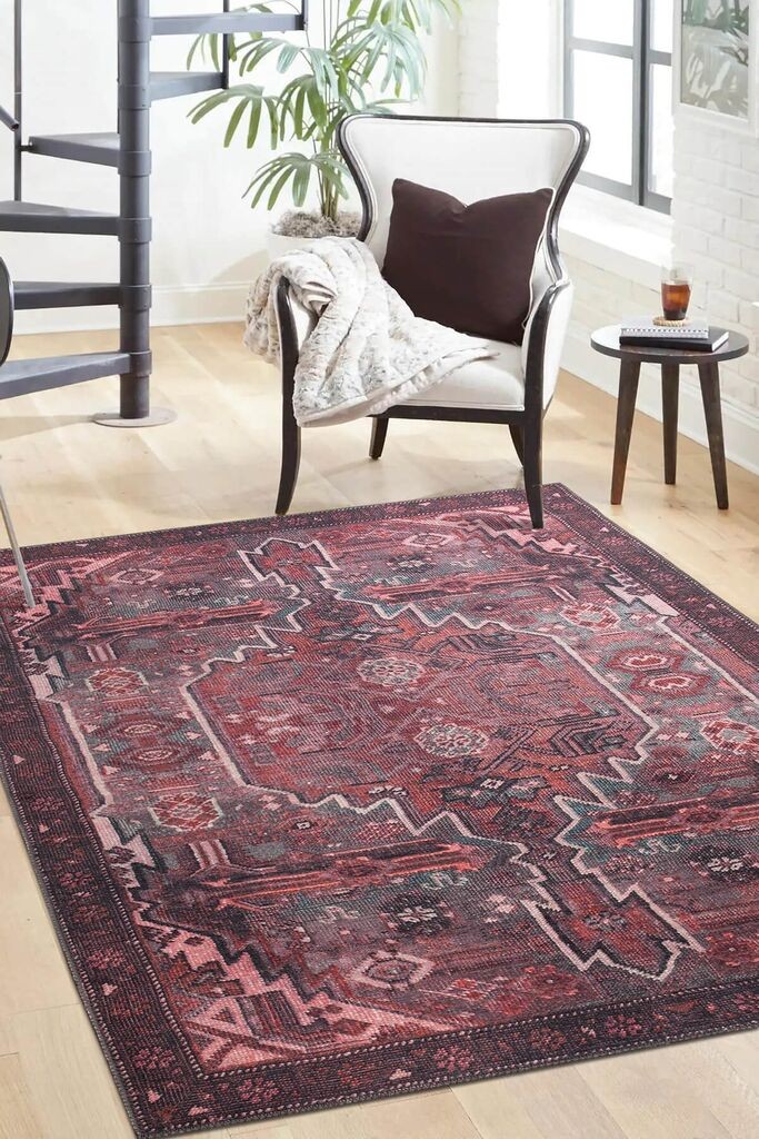 Conceptum Hypnose Carpet Folk -BA 25, 140x190 cm, Bordeaux