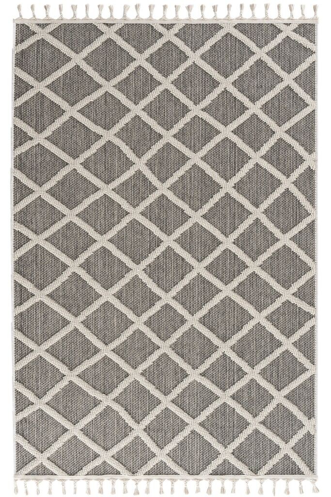 Conceptum Hypnose Tepih Bukle 1409, 100x300 cm, Sivo-Bijeli