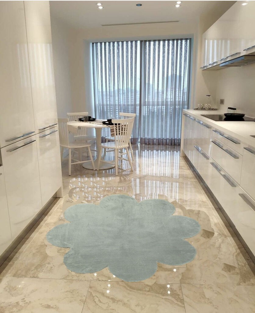 Conceptum Hypnose tepih Daisy, 80x80 cm, svijetlo siva