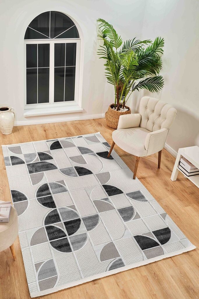 Conceptum Hypnose Carpet Boyut By047, 80x150 cm, krem-siva