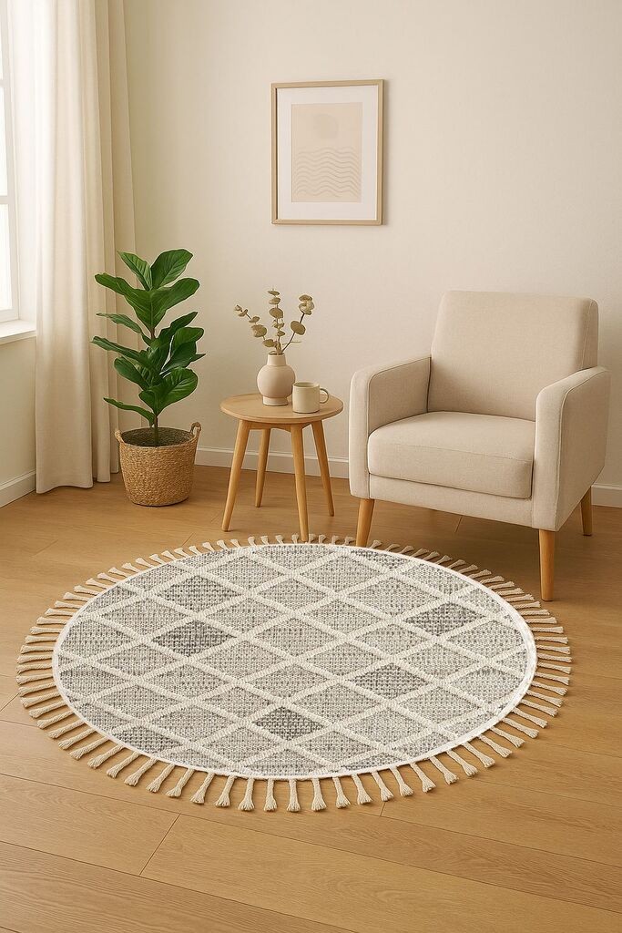 Conceptum Hypnose Carpet Bukle 1411, H80 cm, svijetlo siva