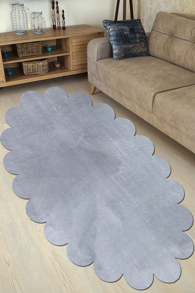 Conceptum Hypnose Tepih Ellipse Daisy, 80x120 cm, Svijetlosiva