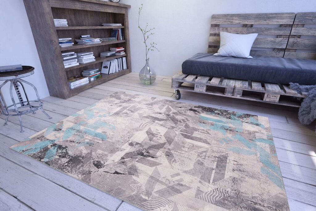 Conceptum Hypnose tepih Funk -AL 274, 140x190 cm, sivo-plava