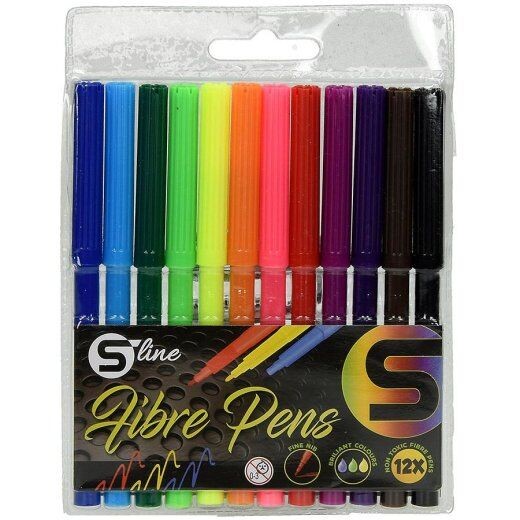 S-Line Flomasteri, 12 komada