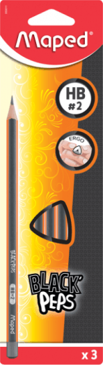 Maped Grafitna olovka, HB, 3 komada