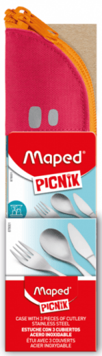 Maped Pribor za jelo, Crveno-plavi