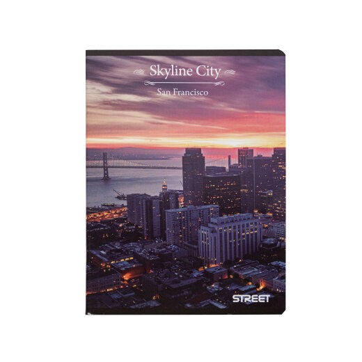 Sveska meka A5/54 karo SKYLINE  STREET