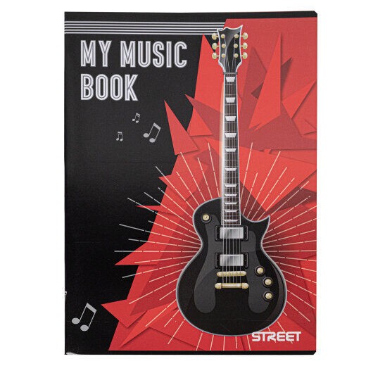 Standard Papir Sveska za note Street, Crno-crvena