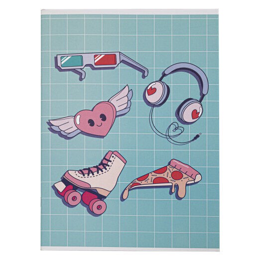 Standard Papir Sveska Quote Girl, Meka korica, A4, 50 listova, Bez linija, Plava