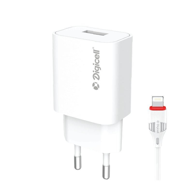 Digicell Punjač Spark set lightning 2.1A, Bijeli