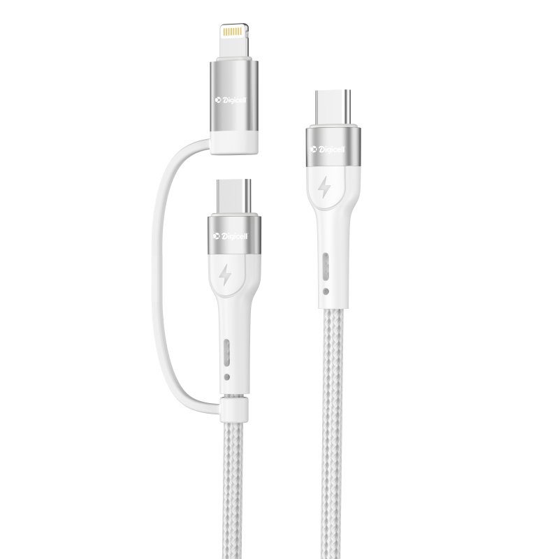 Digicell Kabl 2u1 Rapid Series Braided, Bijeli
