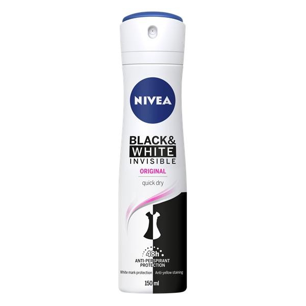 NIVEA Ženski dezodorans Black&White Invisible, 150ml