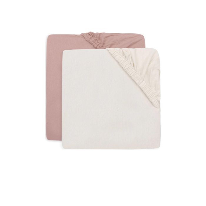 Jollein Set od 2 navlake za madrac Wild Rose/Ivory, Beli i Rozi