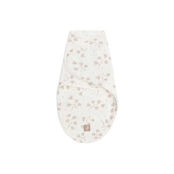 Jollein Vreća za povijanje bebe Leafy Dreams, 0-3 mj, Bijela