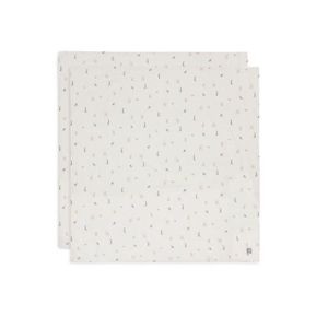 Jollein Set od 2 muslin pelene za povijanje Jungle Jambo, Bijeli
