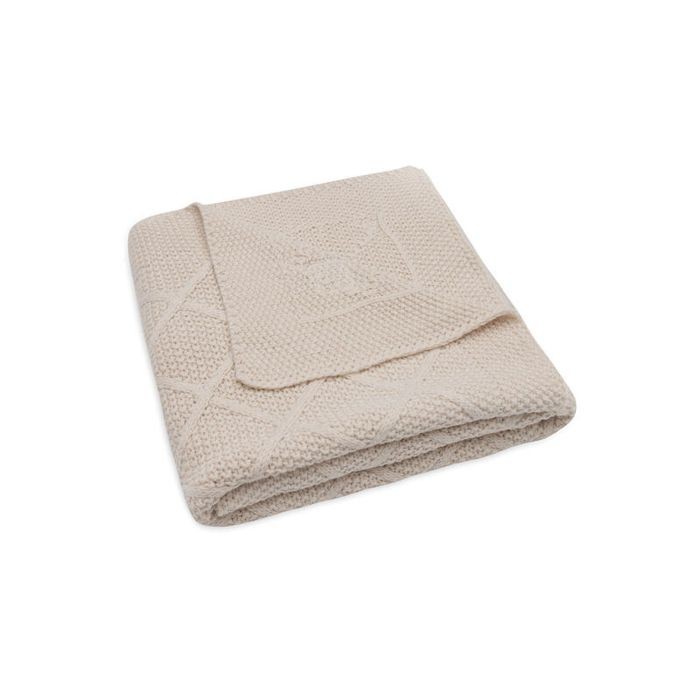 Jollein Pleteni prekrivač Oatmeal, 75x100 cm, Rozi