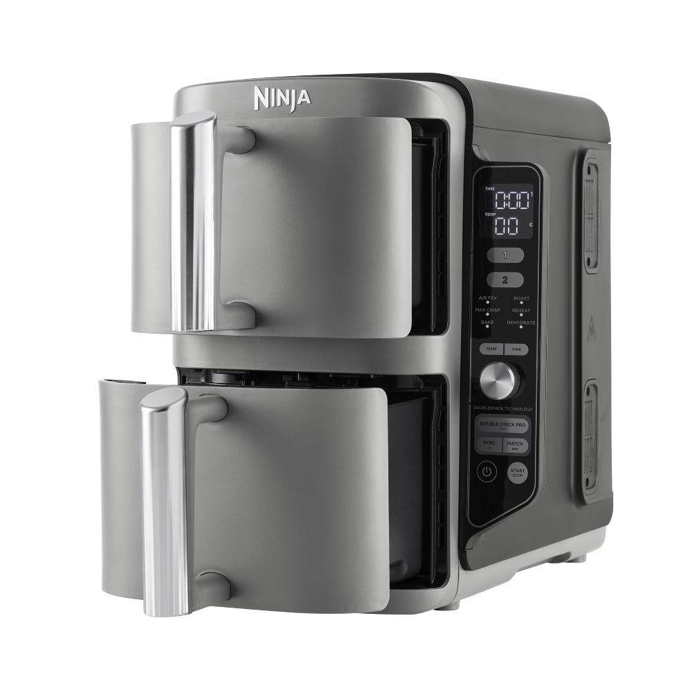 NINJA Airfryer SL400EU, Dupla korpa, 9.5L, 2470W, Siva