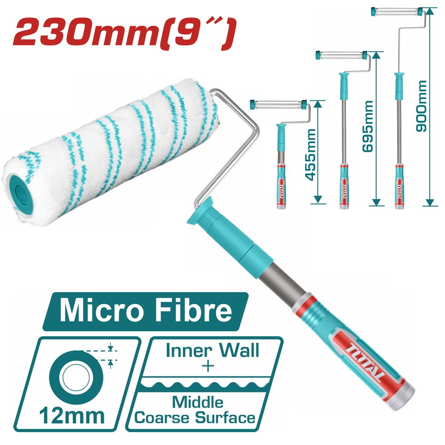 TOTAL Valjak sa teleskopskom ručkom 230mm