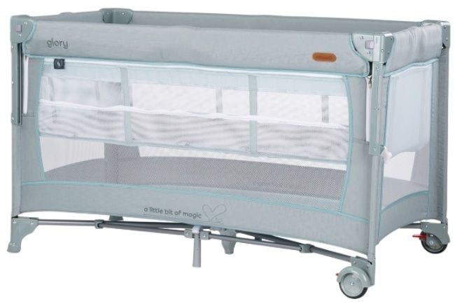 Chipolino Prijenosni krevetić Glory, 2 nivoa, Mint