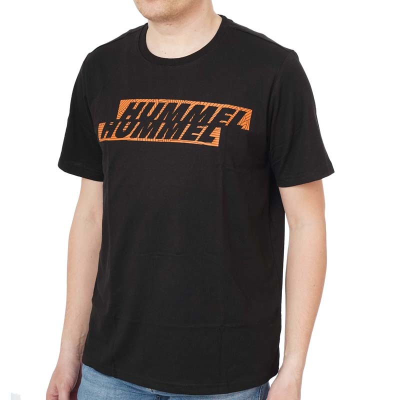 Hummel Muška majica GRAPHIC DISPLACED LOGO TEE, Crna
