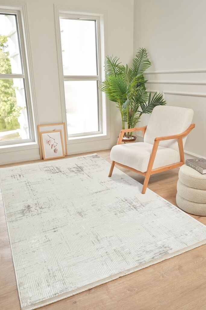 Conceptum Hypnose Tepih Kadifem Kd010, 80x200 cm, Bijeli