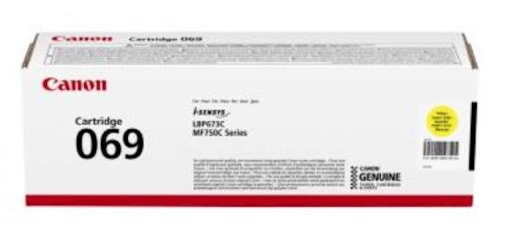 Canon Toner CRG069Y za LBP673, MF752, MF754, Za 1900 strana, Žuti