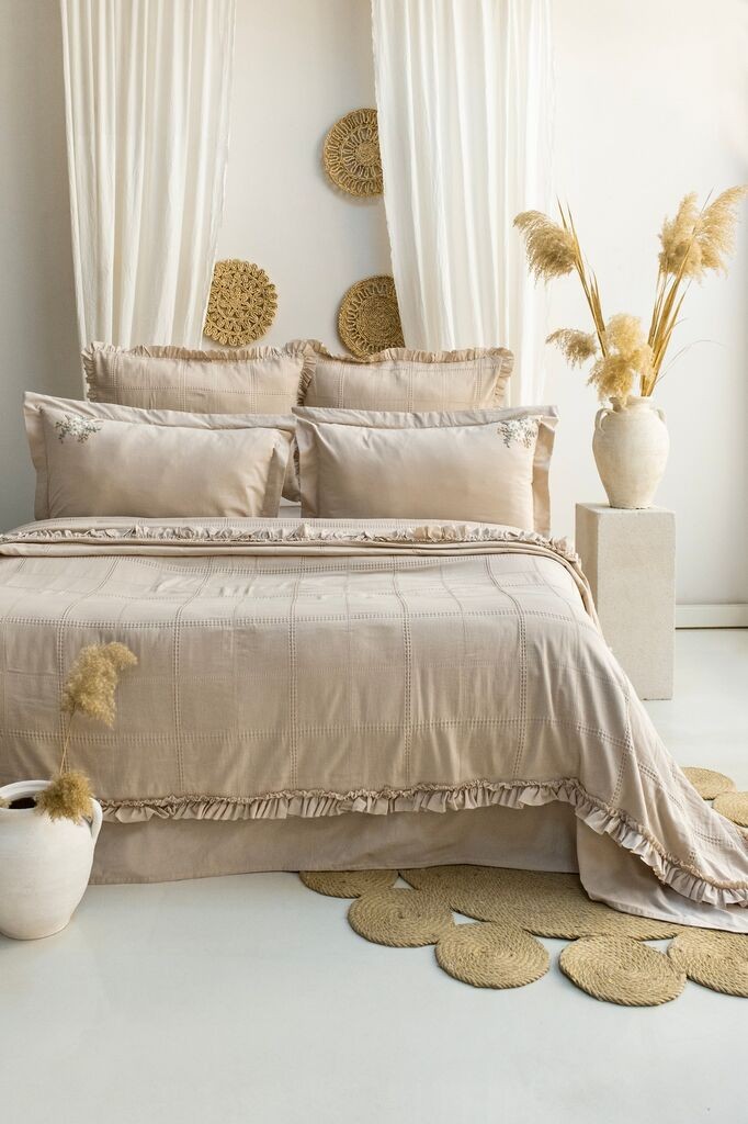 L'essentiel Maison set posteljine Fiorella, 240x260, krem